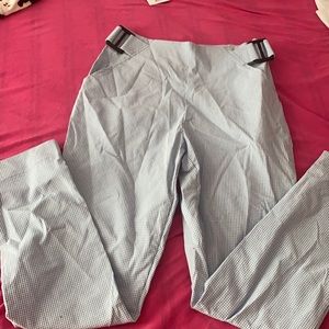 Light Blue Plaid Pants